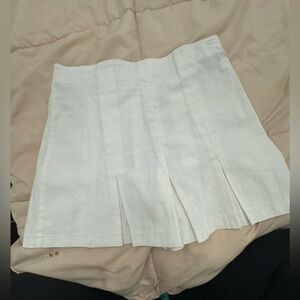 White Skort